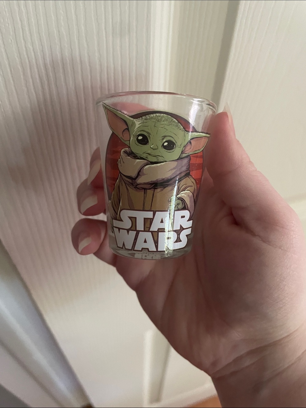 Star Wars Grogu Shot Glass - Green, Brown & White